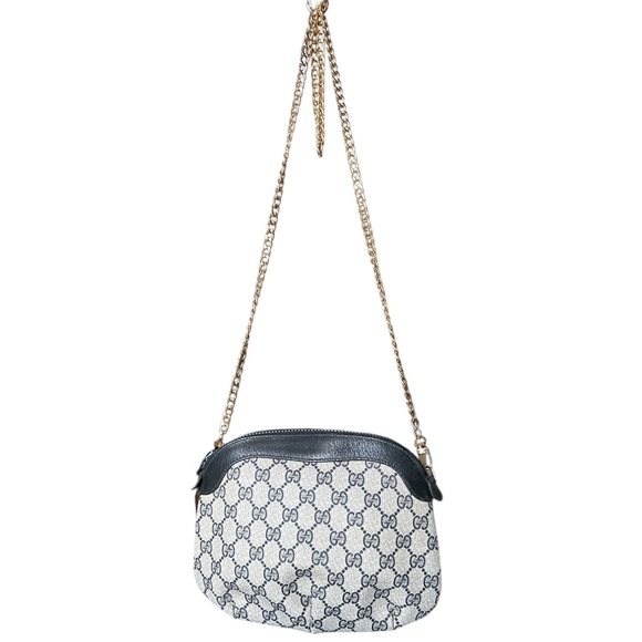 Authentic Converted Vintage Navy Gucci GG Supreme Crossbody or Shoulder Bag - Picture 2 of 12